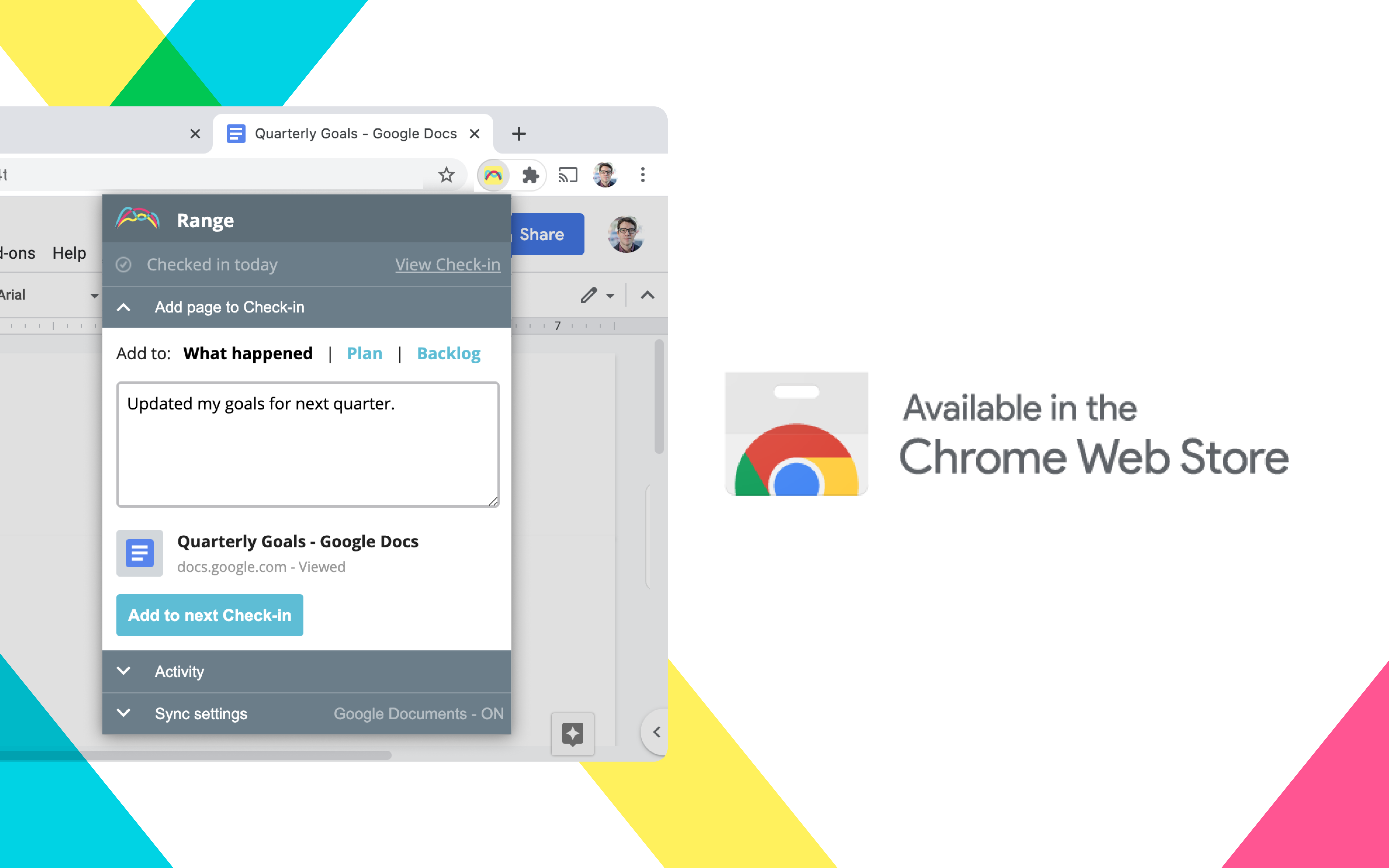 We just made standups way easier with the Range Chrome extension