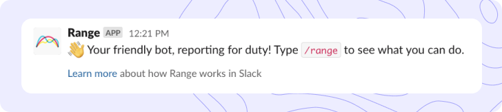 Range Slackbot notification