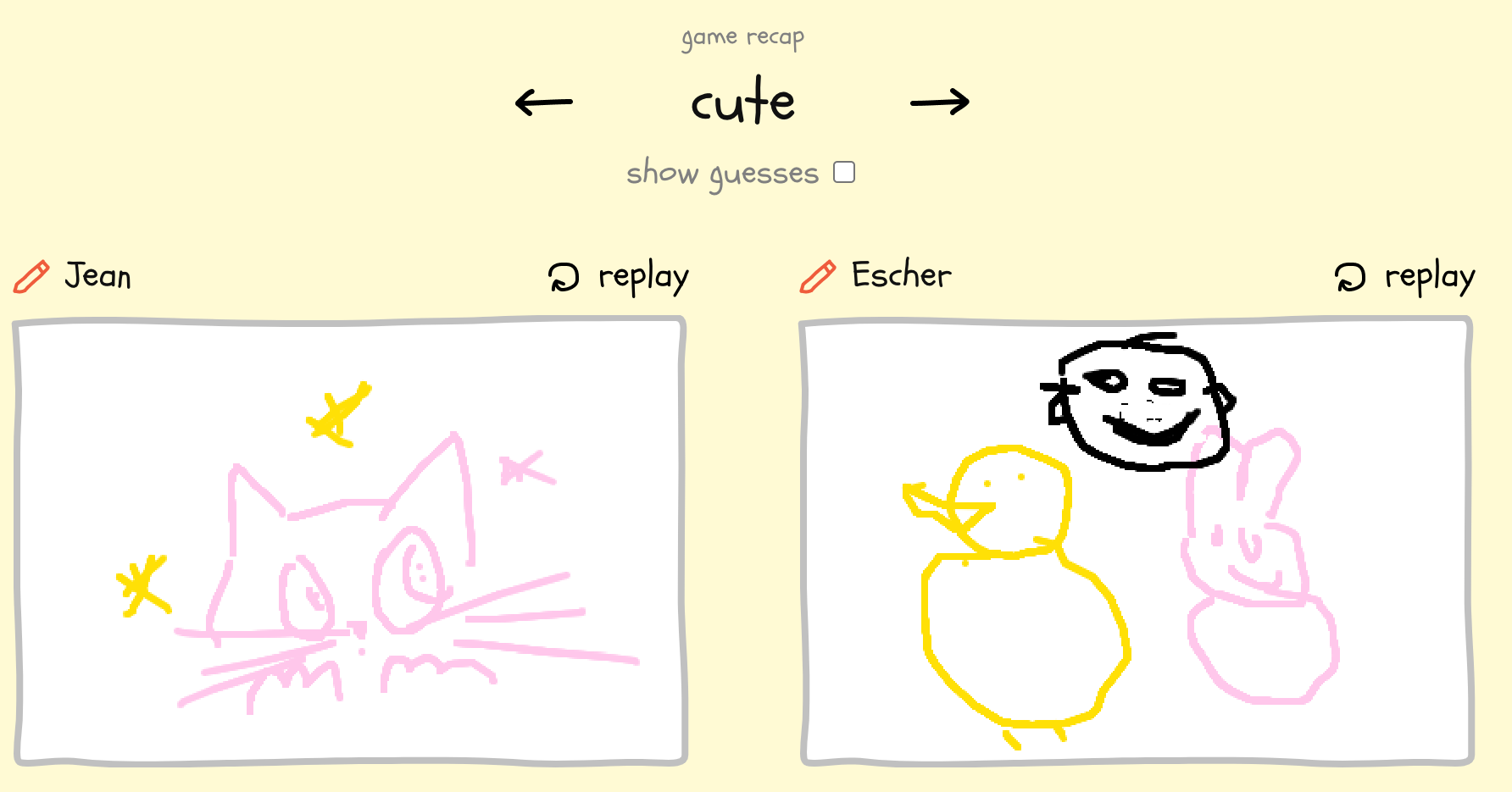 drawbattle image of cute drawings