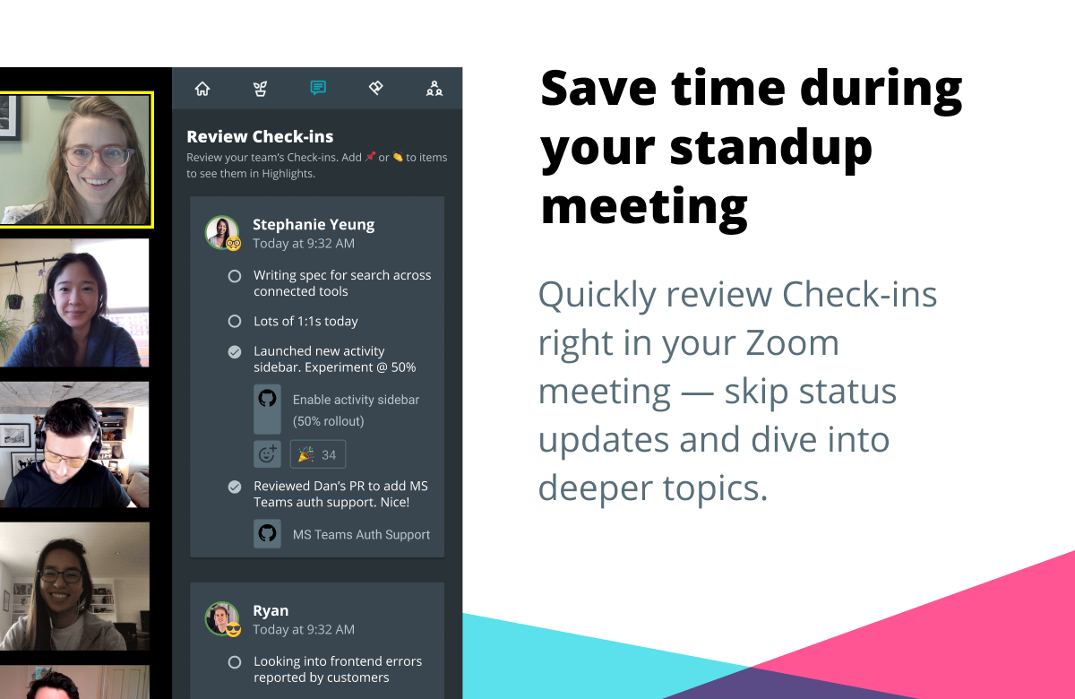 Reviewing Check-ins with the Range app for Zoom