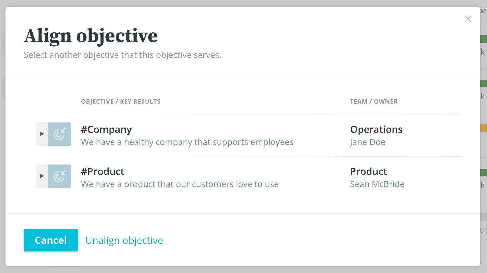 How to get aligned on your team objectives