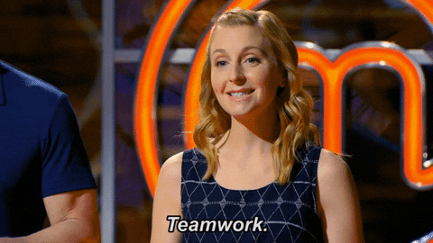 Christina Tosi saying teamwork on Master Cher