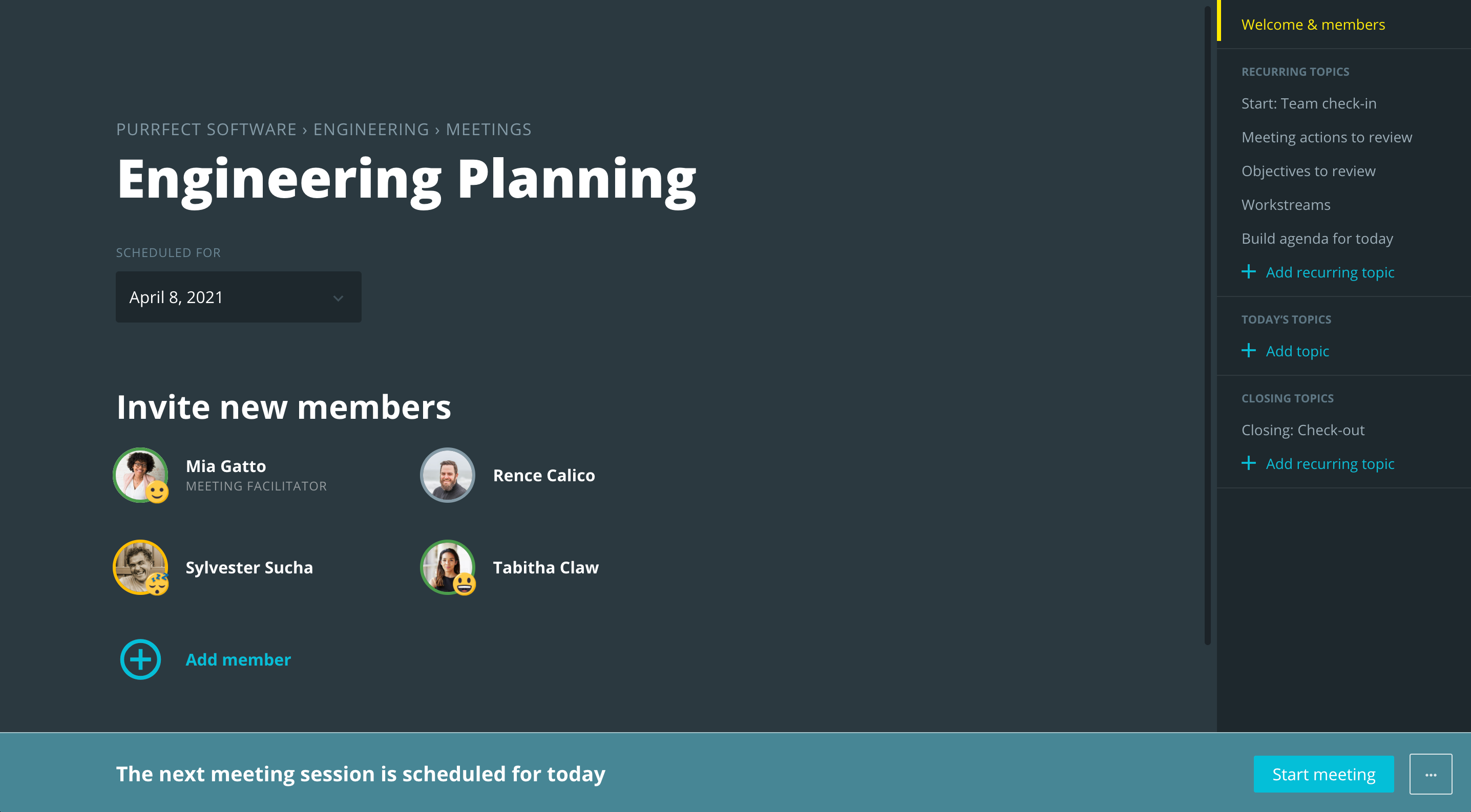 Easily implement meeting best practices