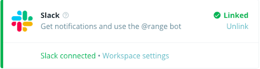 Connecting our Slack integration to Range