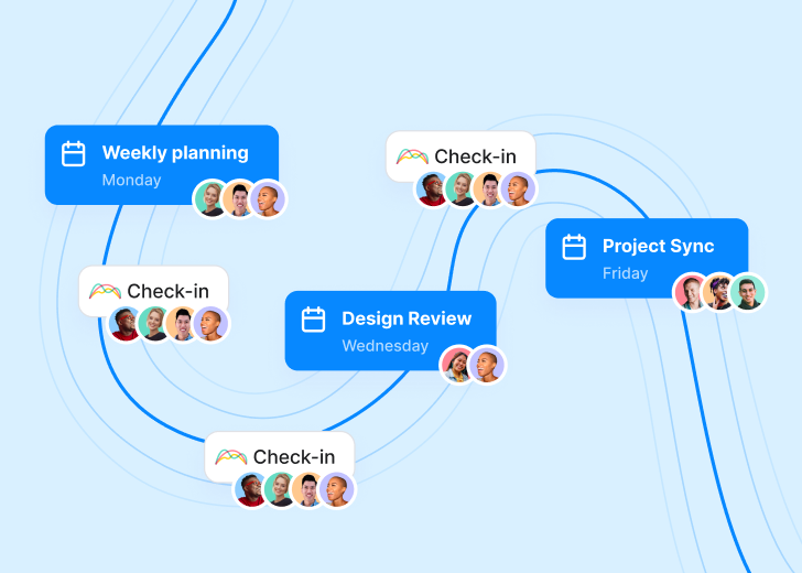 Illustration of Range meetings with check-ins