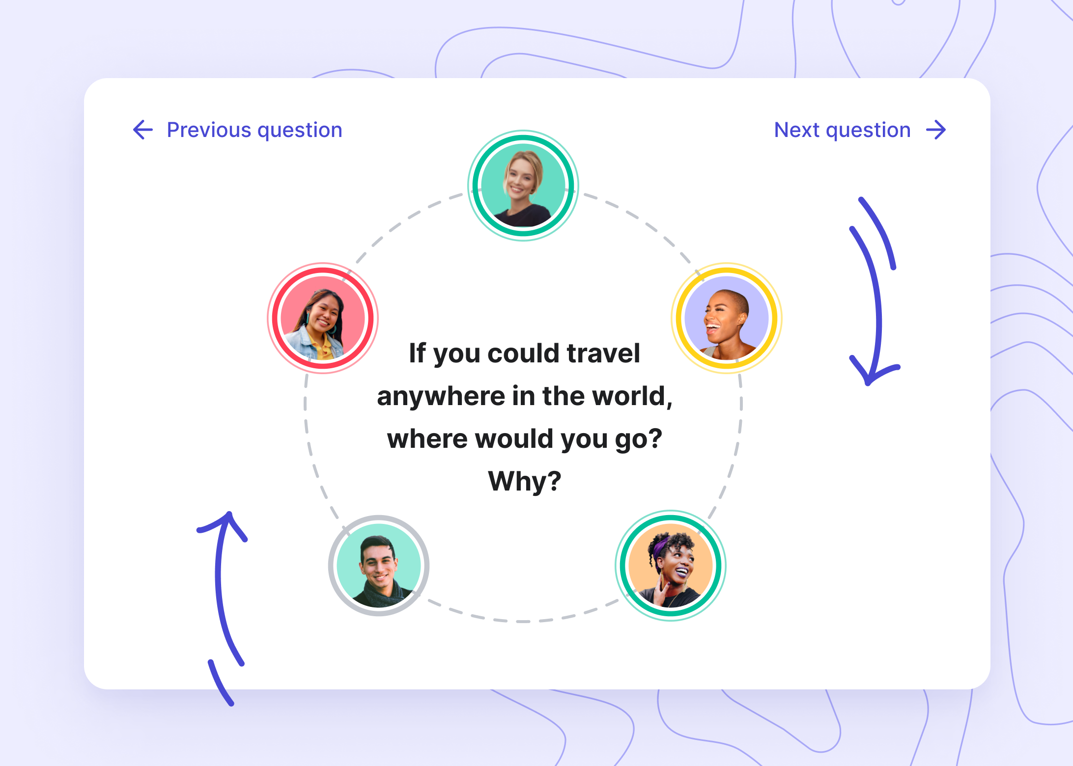Get the whole team engaged with the spinner.