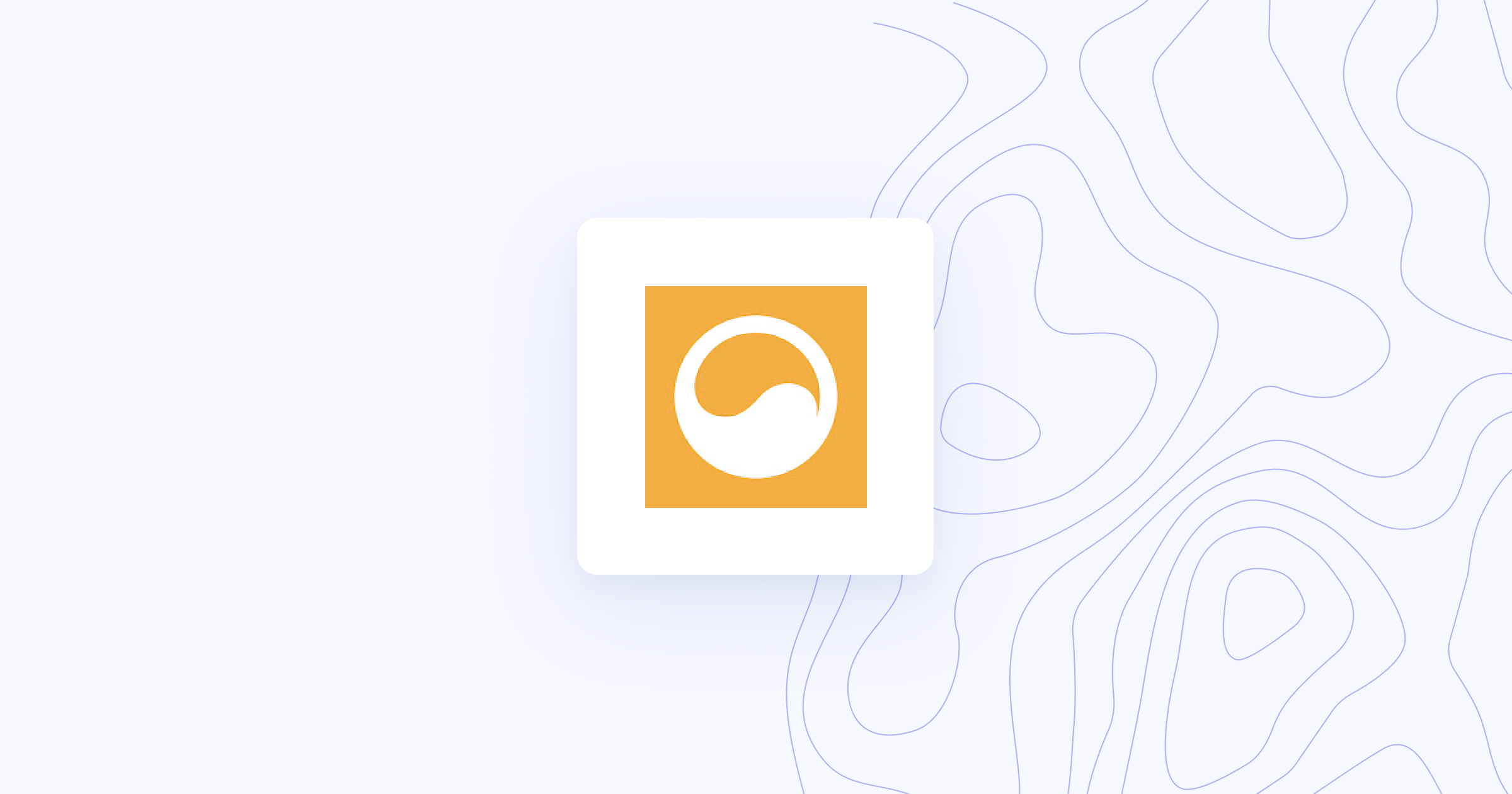 Karma logo with topographical design