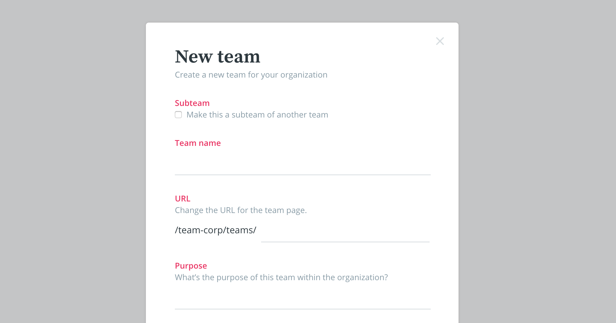 New Team