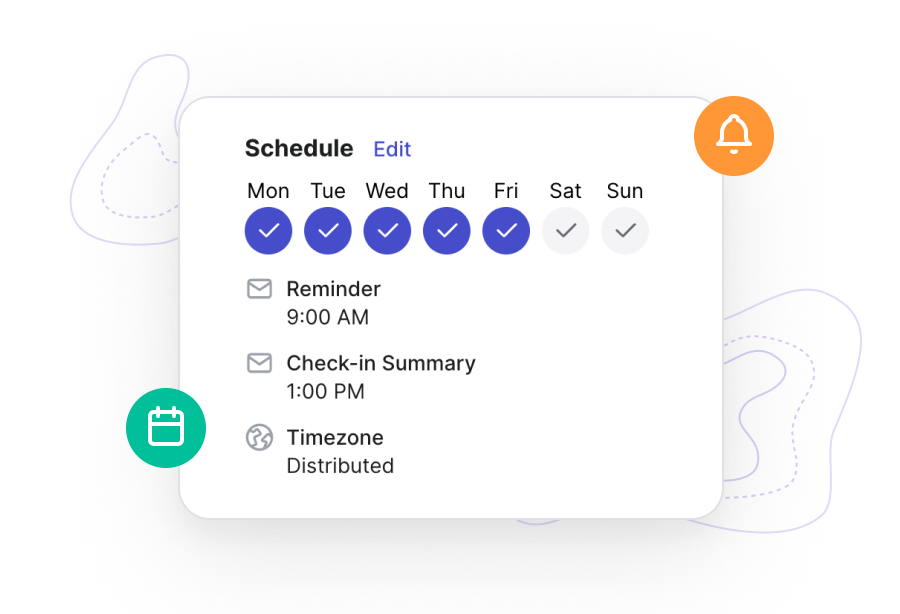 Schedule your team’s Check-ins