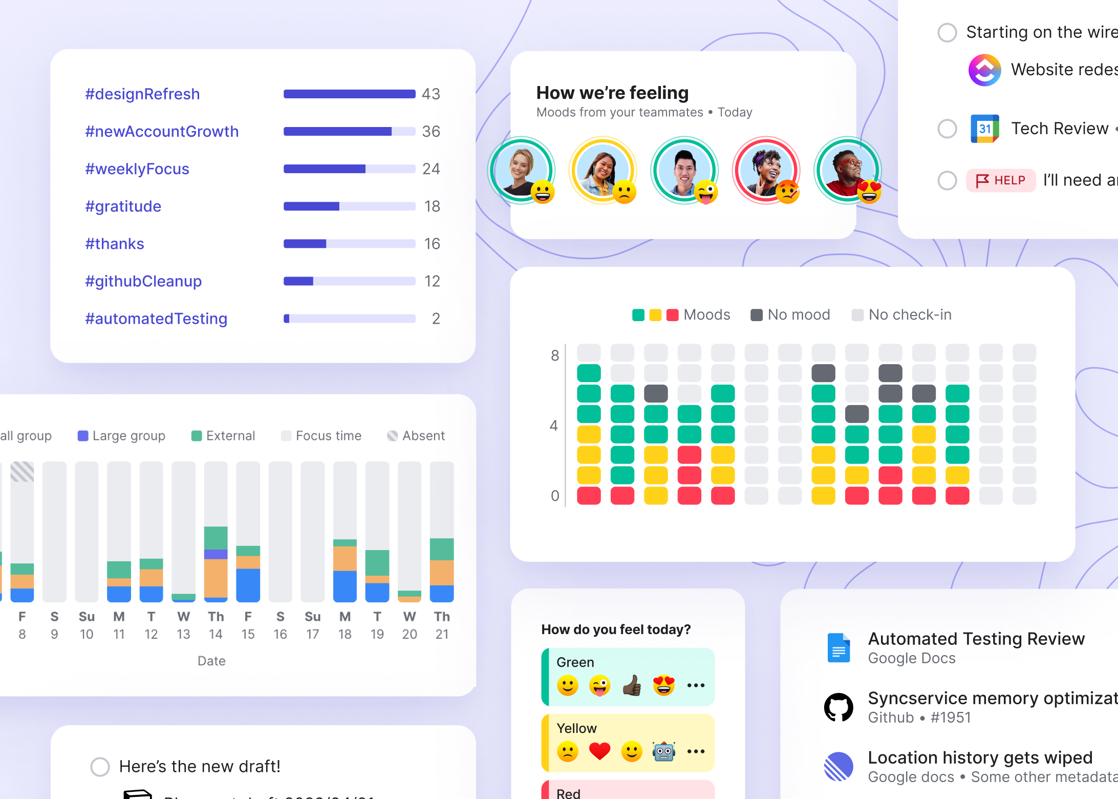 Know what’s happening with the new Team Dashboard