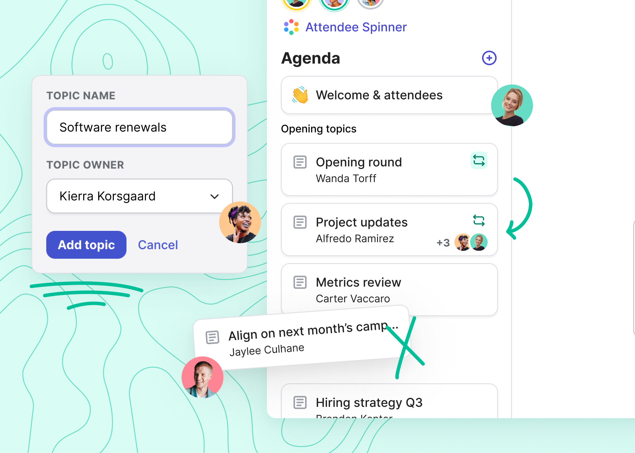 Build agendas in multiplayer mode