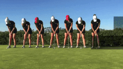 Golf team putt together