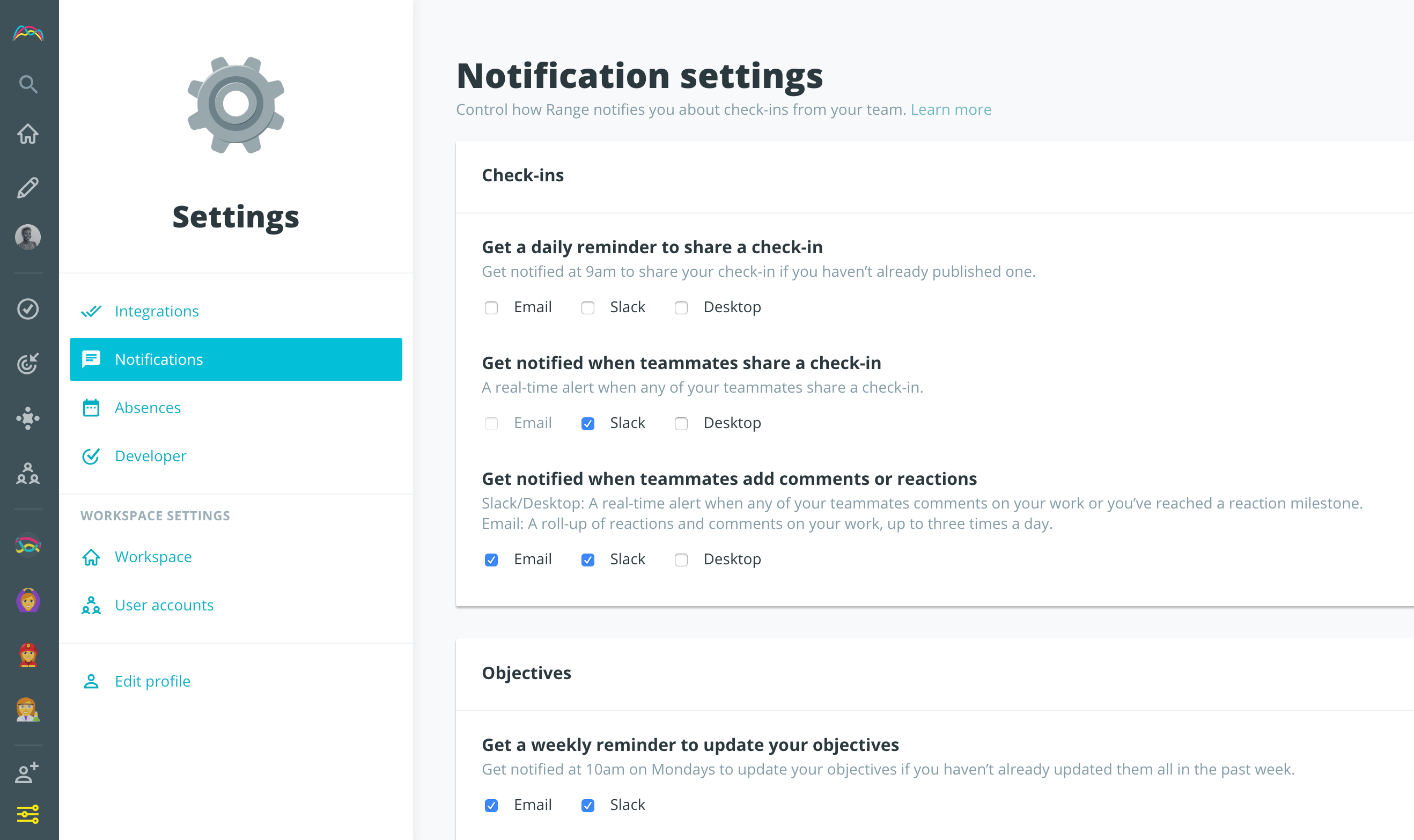 Notification Settings