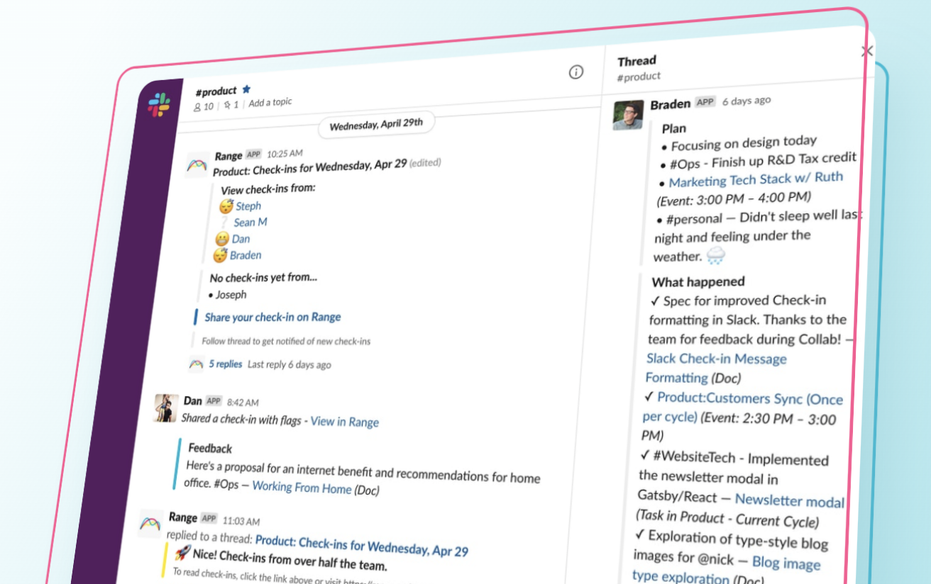 Range App for Slack