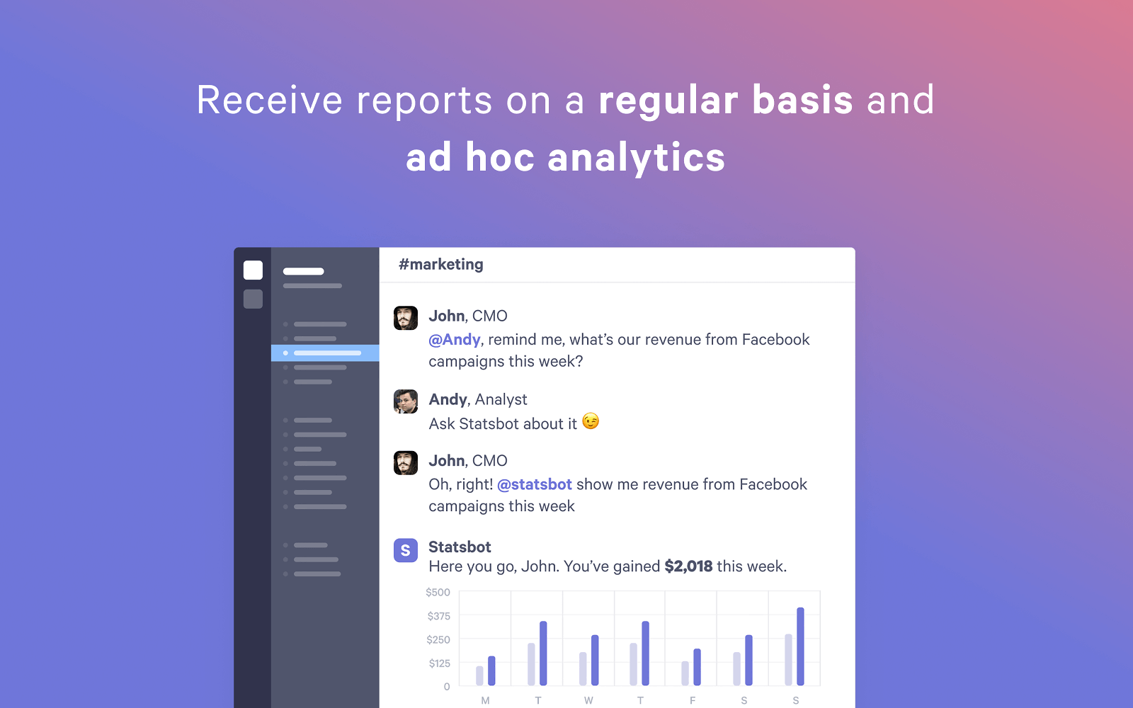 Collaboration tools for Slack – Statsbot