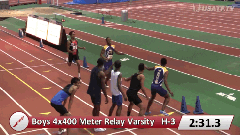Mens 4x400 relay race