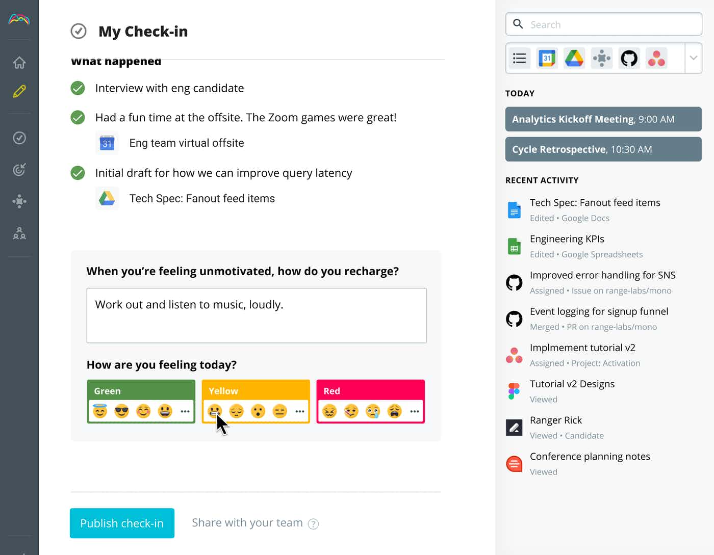 Check in to stay connected