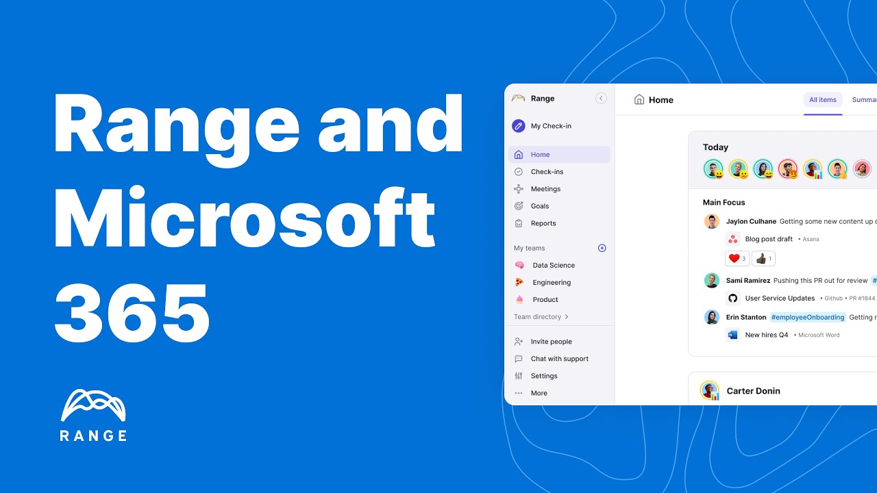 Range and Microsoft 365 Integration Overview