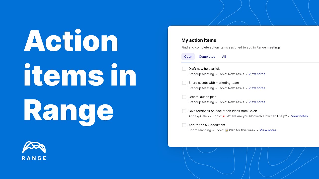 Getting Started With Action Items